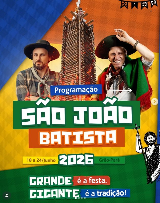 Festa de São João Batista 2026
