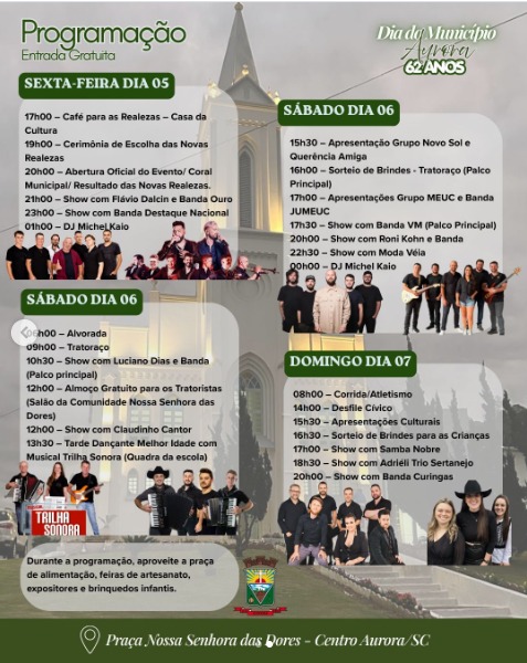 Aniversário 62 anos de Aurora