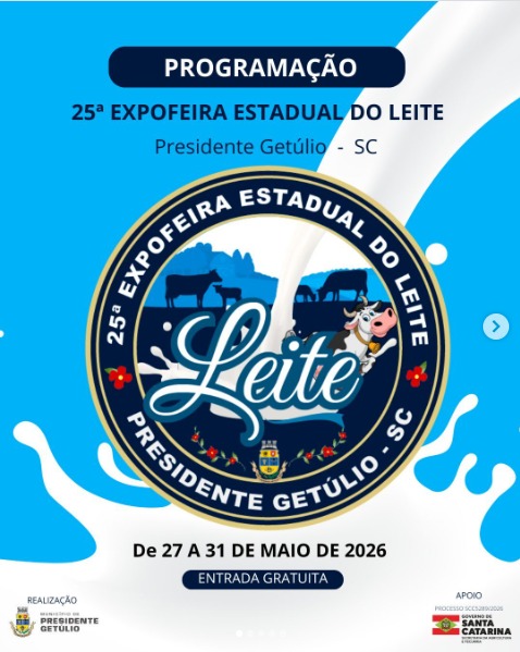 25ª EXPOFEIRA ESTADUAL DO LEITE!
