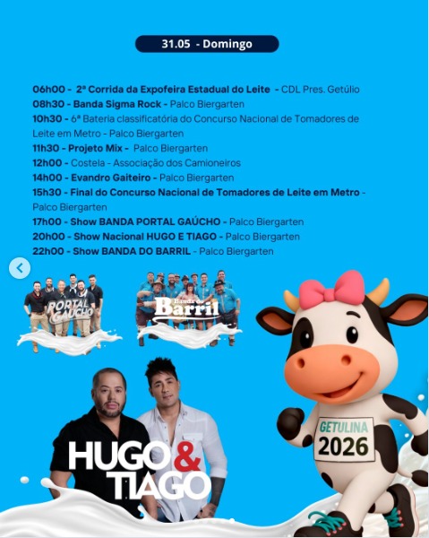 25ª EXPOFEIRA ESTADUAL DO LEITE!