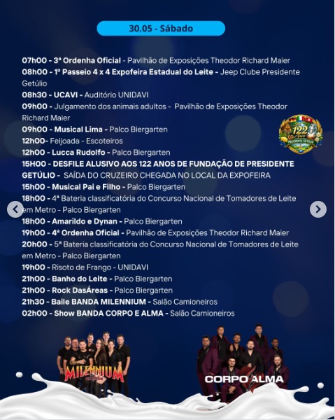 25ª EXPOFEIRA ESTADUAL DO LEITE!