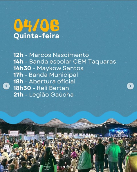 7ª Festa Cultural Raízes de Taquaras.