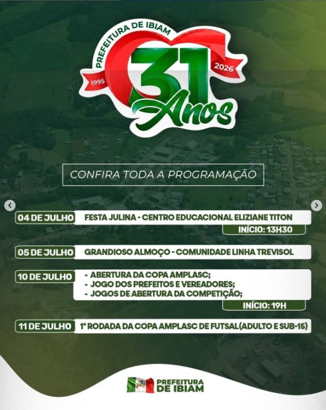 31 anos de Ibiam