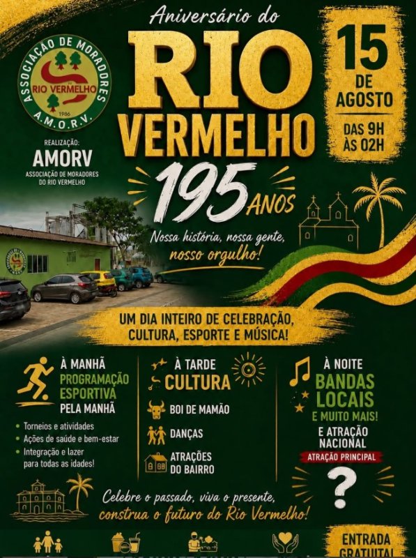 aniversario 195 anos do Rio Vermelho